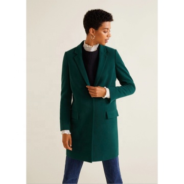 Winter Women Wool Classical Long Sleeve Coat