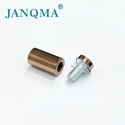 glossy rose gold stainless steel hollow advertising screw