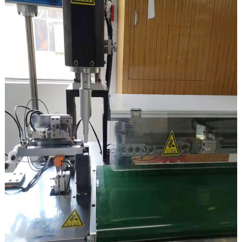 Máquina de corte de zíper com zíper aberto ultrassônico automático