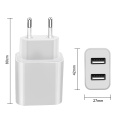 12W mobile phone charger wall charger adapter