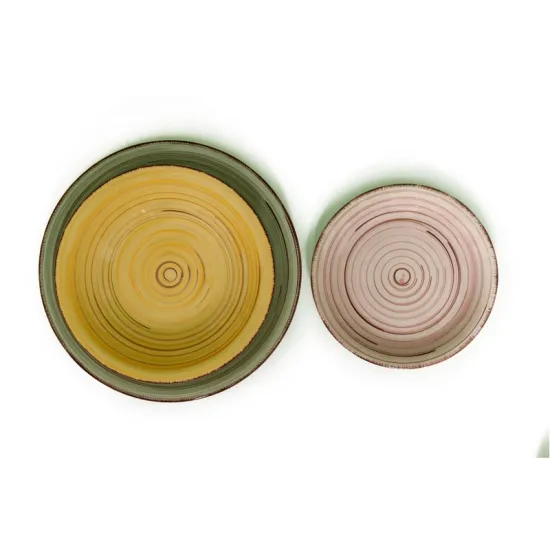 12pcs Hand painting plates hot sale porcelain dinnerware