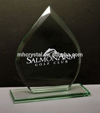 Teardrop Jade Glass Award MH-J0693