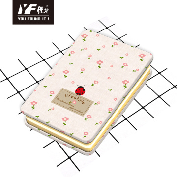 Flower life style cute metal cover notebook