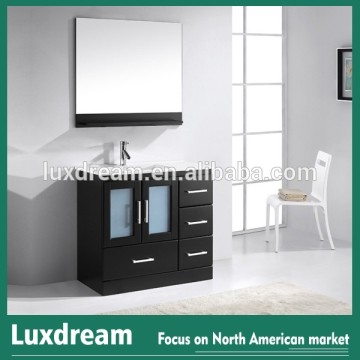 36" Modern Bathroom Vanity with Four Drawers