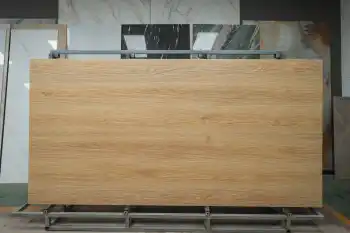 Italian Luxury Yellow Wood Horizontal Panel