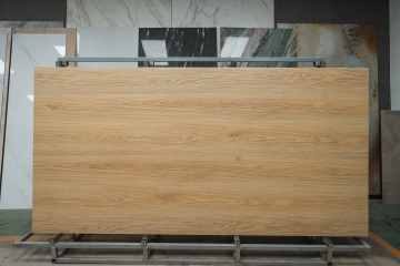 Italian Luxury Yellow Wood sintered stone porcelain slab