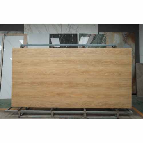 Italian Luxury Yellow Wood Horizontal Panel