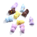 Cute Cartoon 3D bear Resin Cabochons For Scrapbook Craft Headwear Dollhouse Accessories