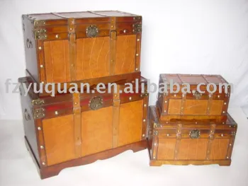 PU-wooden trunk TB6002 S/4