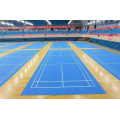 Suelo deportivo de PVC multicolor para pistas de bádminton cubiertas