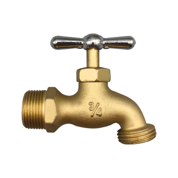 1/2'' and 3/4'' Zinc Alloy Electroplated Copper Sand Casting Bibcock Tap with T-Handle