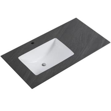 Sintered Stone Vanity Bathroom Single Sink Slab Vanities and Washbasins