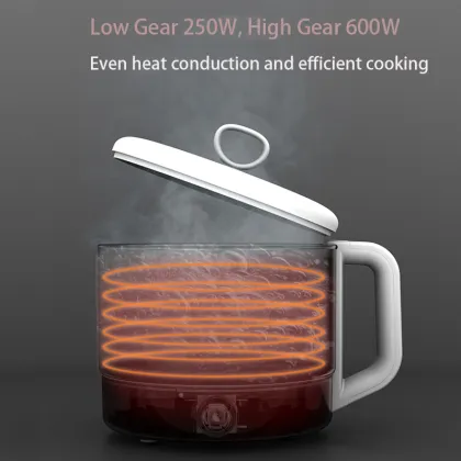 600W 1.2L Mini Electric Steamer Pot - Multifunctional Compact Steaming Solution
