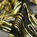 Gouden zwarte kristallen jacquard