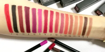 Custom Private Label Matte Black Dark Brown Lip Liner Kit - High Pigment OEM Lip Pencil Manufacturer