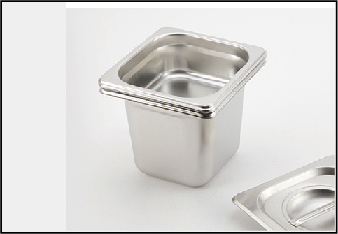 Stainless steel gastronorm containers for cafeteria