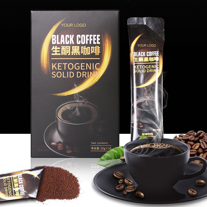 Private Label Natural No Sugar Low Calories Weight Loss Black Coffee Ketogenic Slimming Ketogenic Coffee Powder