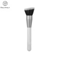 Brosse de maquillage de marque privée avec poignée blanche