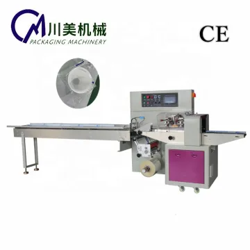 Automatic Horizontal Pillow Packaging Machine for Plastic Bowls