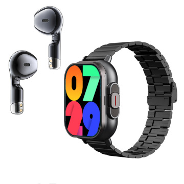Customized Wholesale Smart Watch: 2-in-1 TWS BT Noise Cancelling Earphones