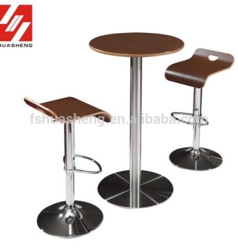 wood top bar set bar table and chair used