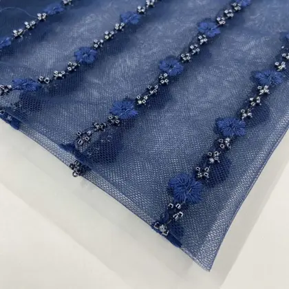 2021 S/S Latest Baby-girl Dress Embroidery Fabric