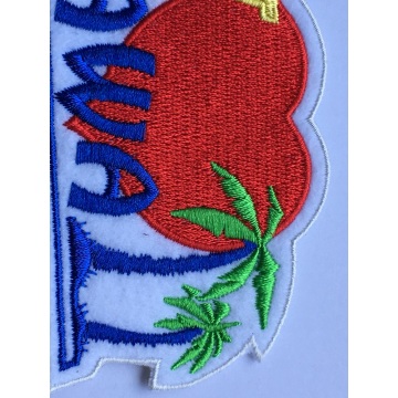 lron on embroidery coconut trees patches