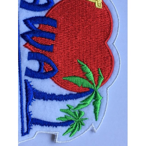 lron on embroidery coconut trees patches