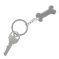 Lovely Zinc Alloy Dog Bone Keychain Engravable