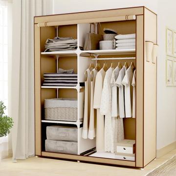 Double Wardrobe Organizer with Rack Shelves