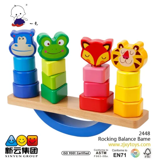 Animal Rocking Balance Bame Wood toys 2015 new