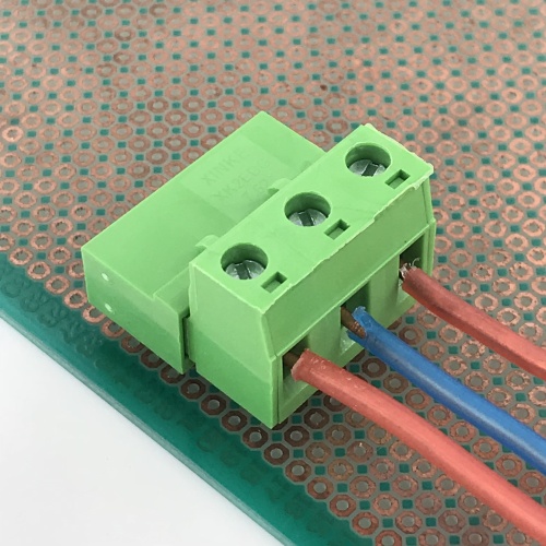 Bloque de terminales enchufables de 3 vías con paso de 7,62 mm