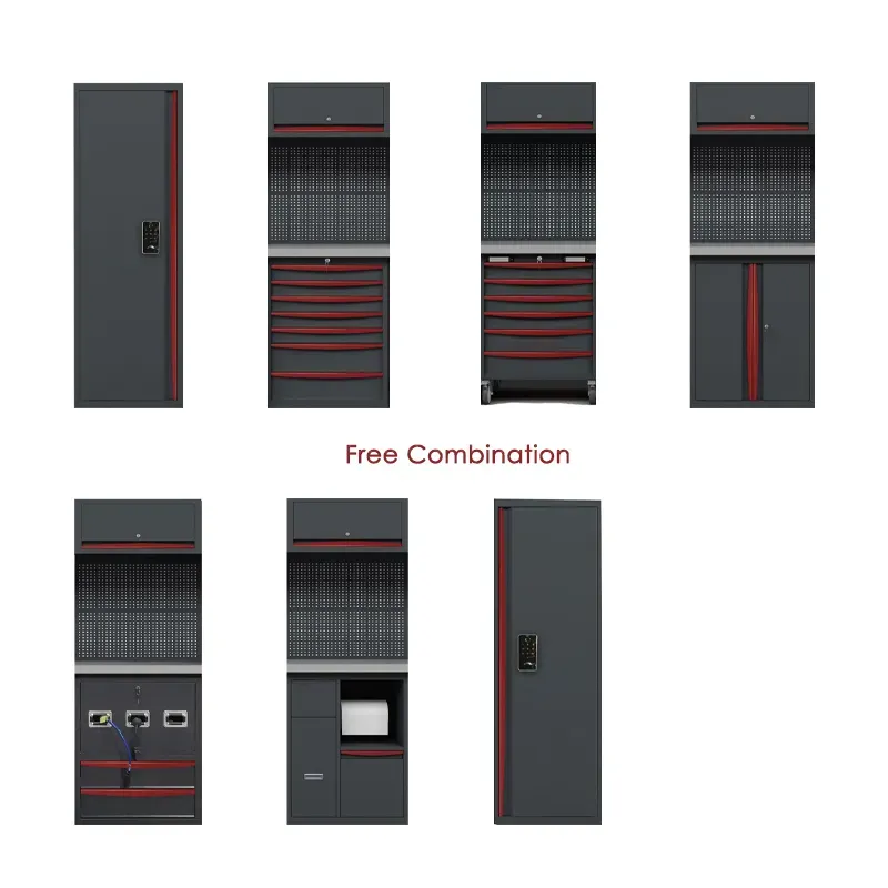 Free Combination Heavy Duty Garage Storage Workshop Tool Cabinet Workbench