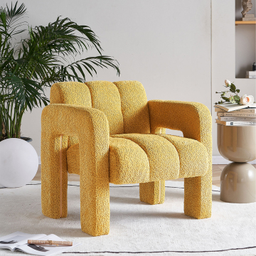 Customized Single Sofa Armchair with Comfortable Broadband Backrest for Living Room