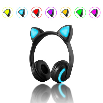 Grossist Sju Color Control Wireless Cat Ear-hörlurar