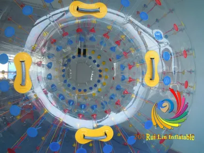 2014 colorful water game hard-wearing quality TPU/PVC down hill zorb ball