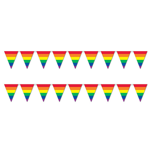 Hochwertige Polyesterschnur Rainbow Bunting Flag