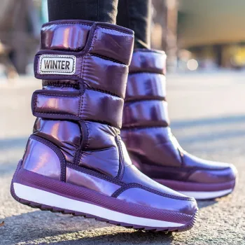 Winter Fashion Snow Boots: Thickened Thermal, Waterproof, and Anti-Skid for Women