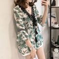 Women's Spring/Summer Floral Chiffon Shirt