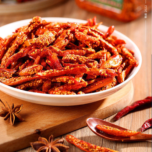 Crispy Pepper Crispy chili dry fried snack individually packaged Supplier