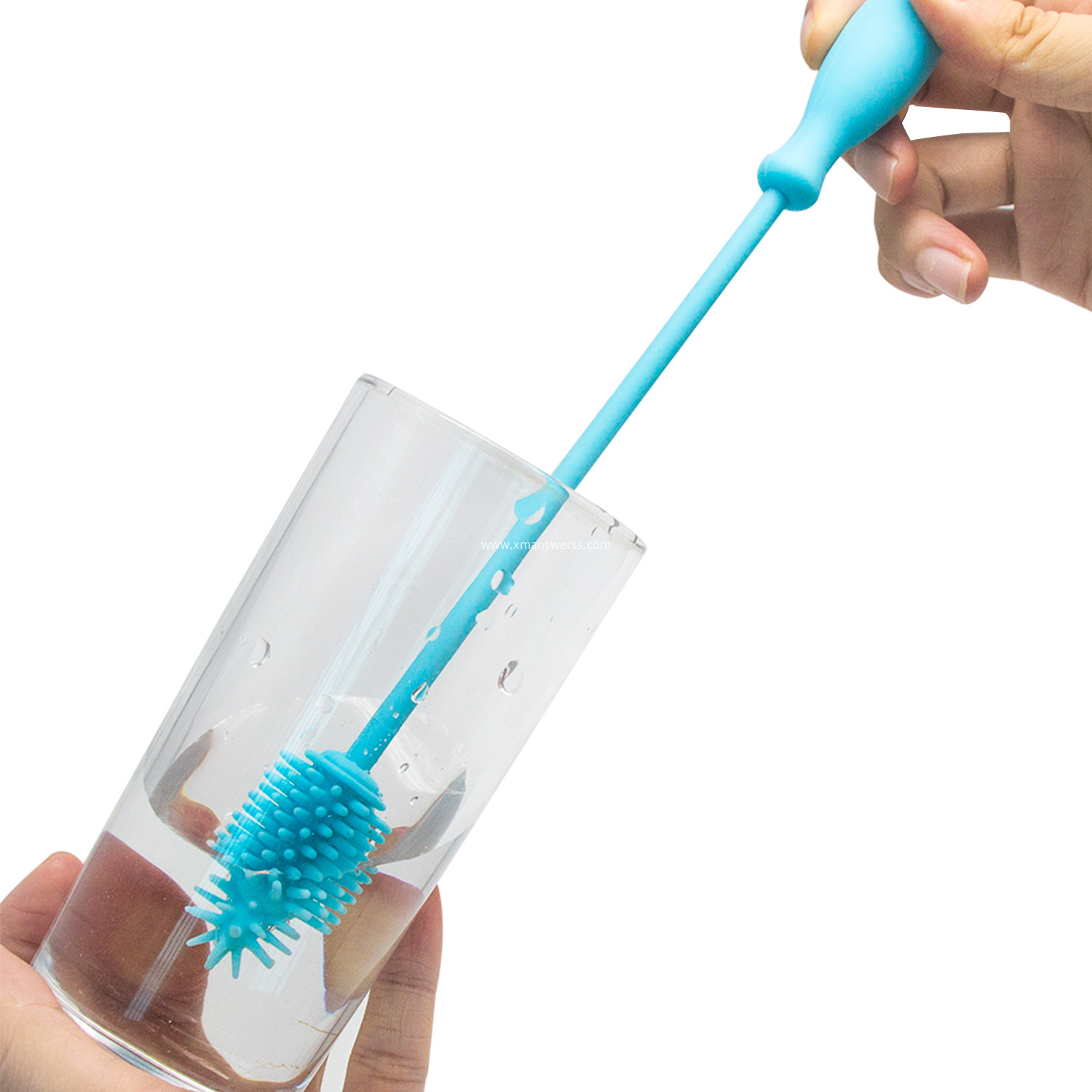 Silicone Bottle Brush Head blue