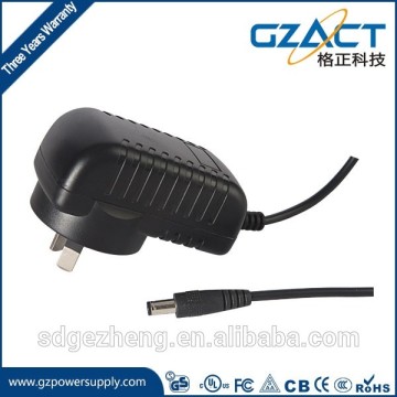 12v 1a wall-mounted dc power adapter for CCTV camera with SAA CE RoHS UL approval