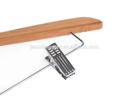BF6621Custom wooden bamboo clothes hangers bamboo hanger