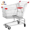 Retail Shopping Cart Zinc plated Retail Metal Supermarket Shopping Cart Manufactory