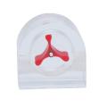 1pc Acrylic Semicircle 2 Way Flow Meter Indicator Port PC Computer Liquid Water Cooling System Accessory