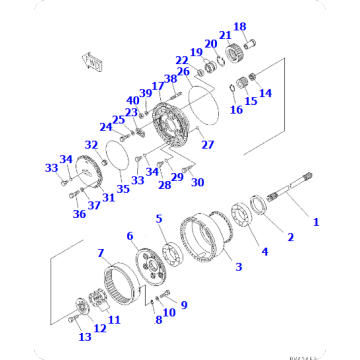 Loader WA800-1 Final Drive Assembly 427-22-12002