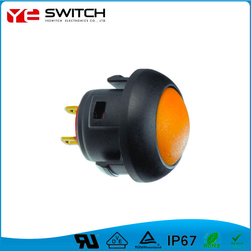 IP68 Waterproof Mini Push Button Switch with Wires