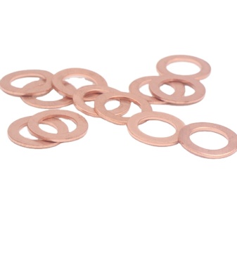 10mm ID 16mm OD 1mm Thick Sealing O Ring Copper Washer