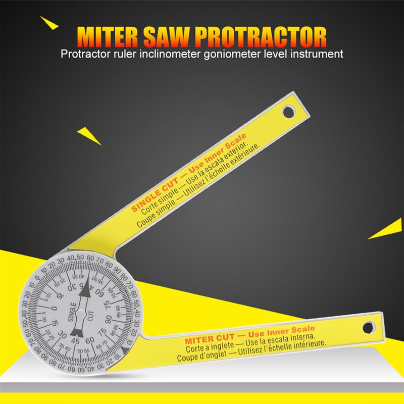 Measuring Tools Calibration Miter Saw Protractor Finder Angle Finder Miter Gauge Goniometer Angle Finder Arm Measuring Ruler