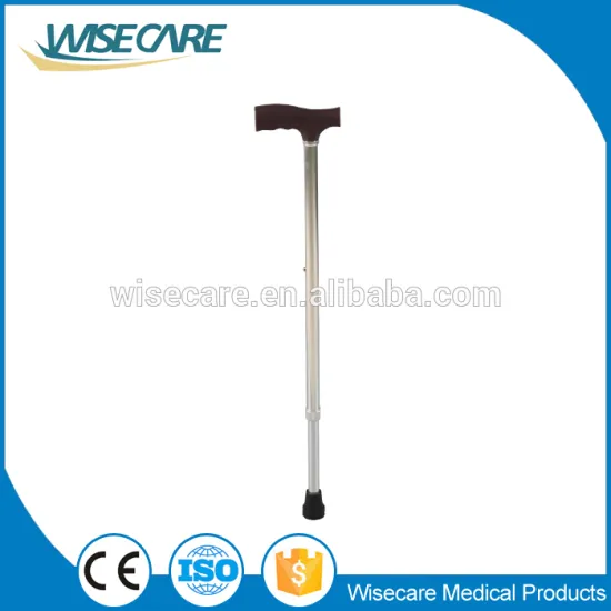 2016 Wholesales Aluminum T-shape walking stick adjustable cane for Old people